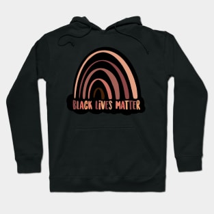 Black Lives Matter Rainbow Brown Black skin tones Hoodie